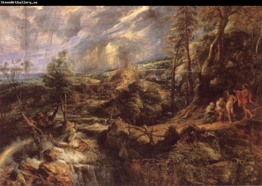 Peter Paul Rubens Stormy lanscape with Philemon and Baucis
